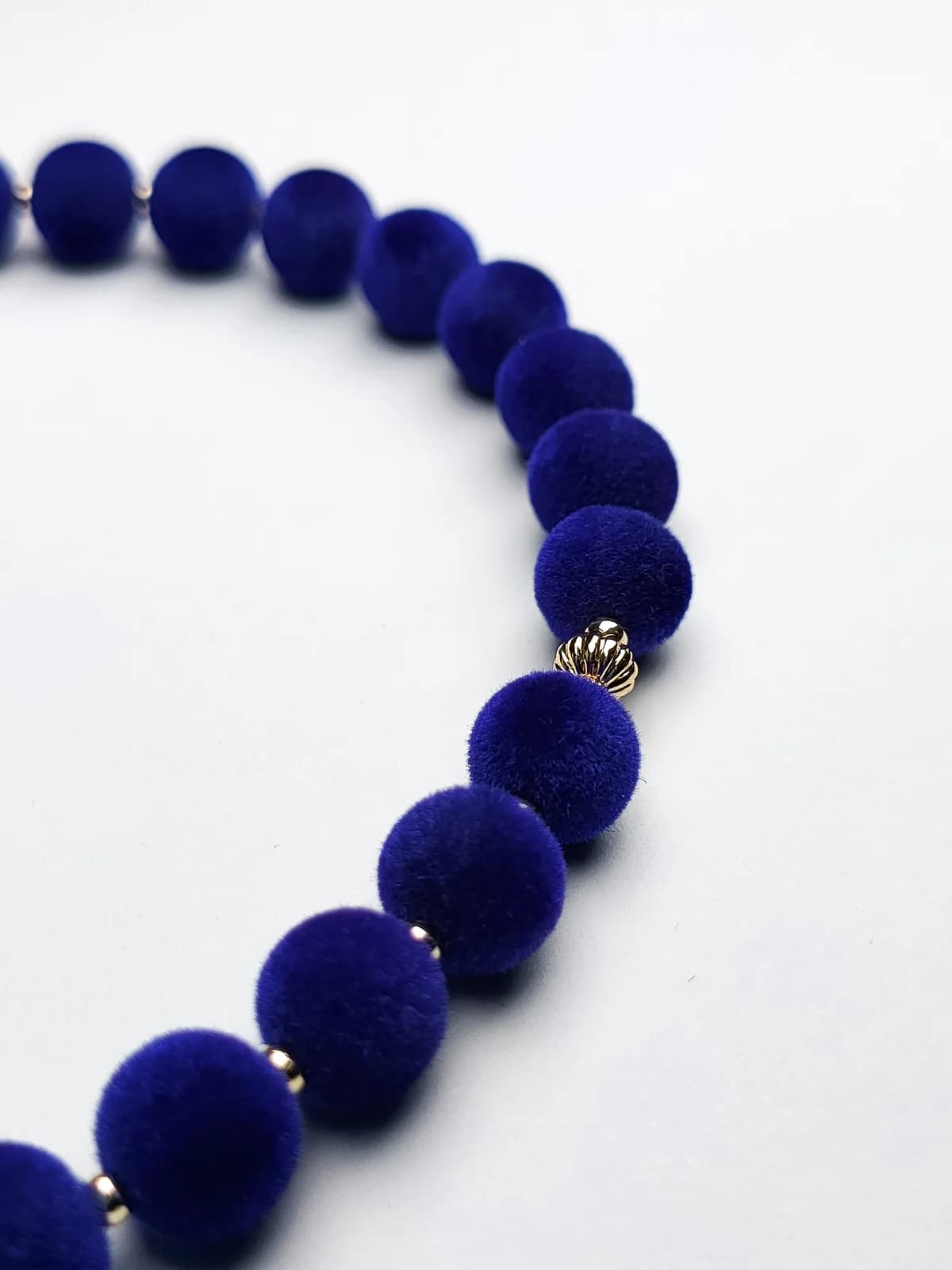 Blueberry Velvety Beaded Tasbih — 2