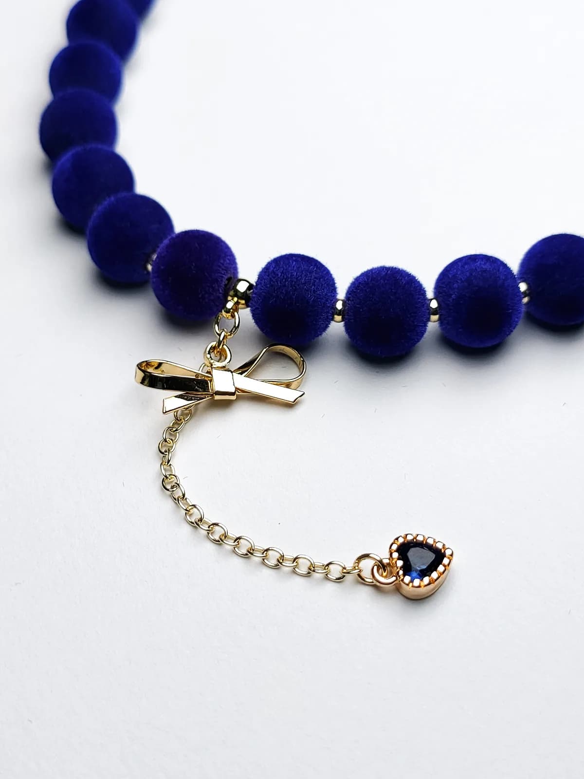 Blueberry Velvety Beaded Tasbih — 3
