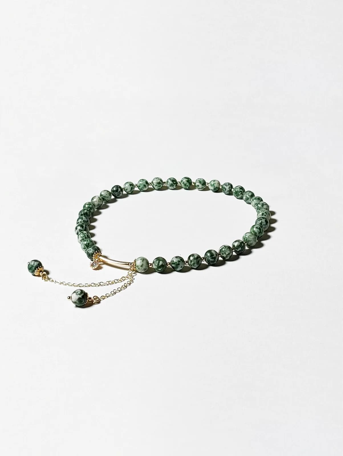 Mossy Forest Dainty Beaded Tasbih
