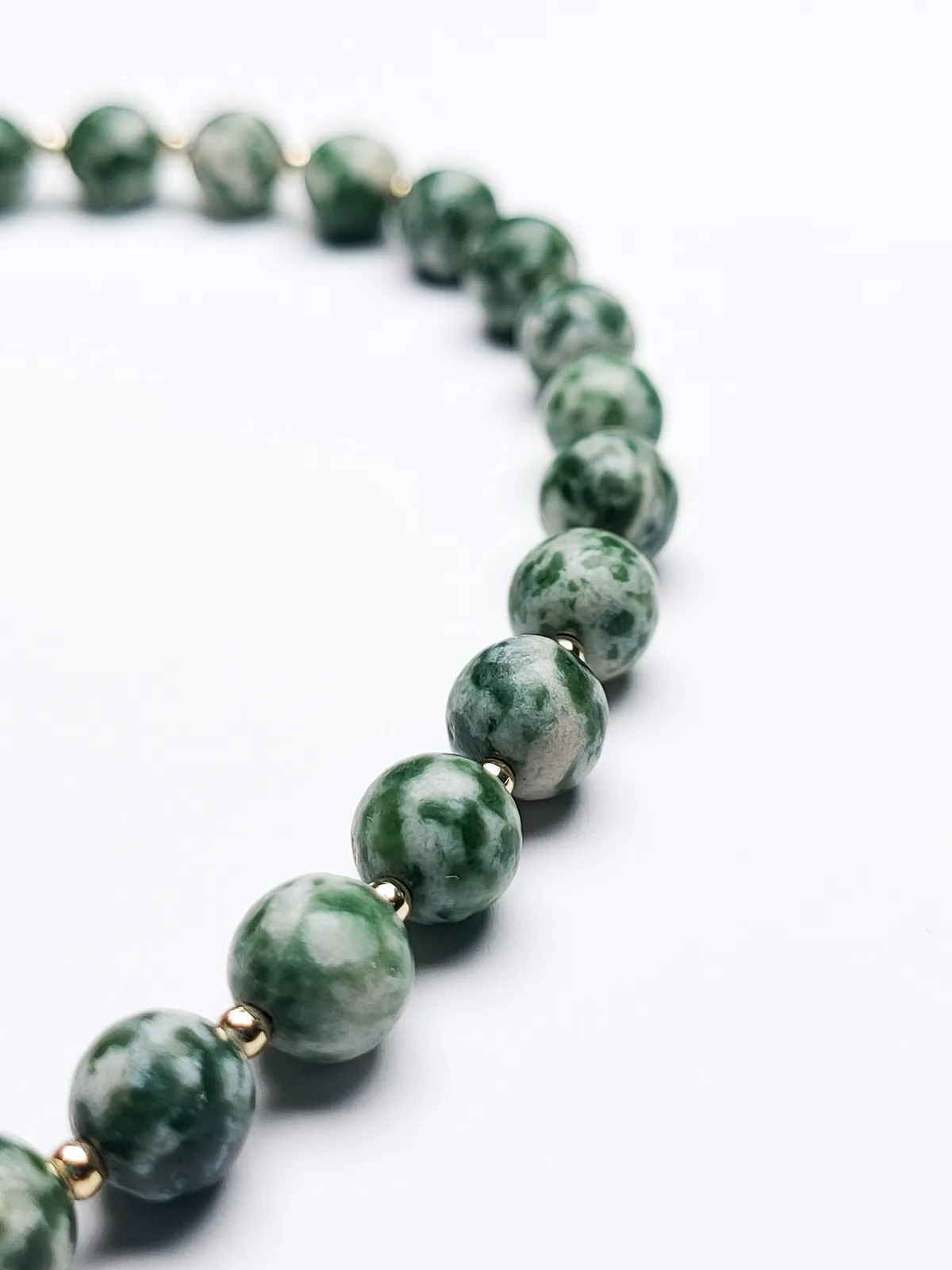 Mossy Forest Dainty Beaded Tasbih — 2
