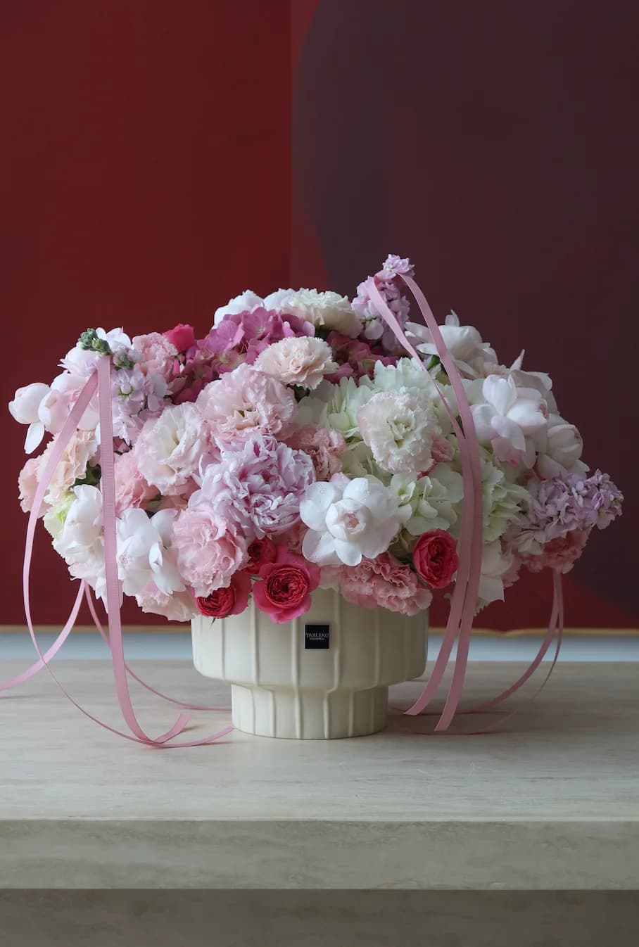 Blush Reverie Vase Arrangement — Large