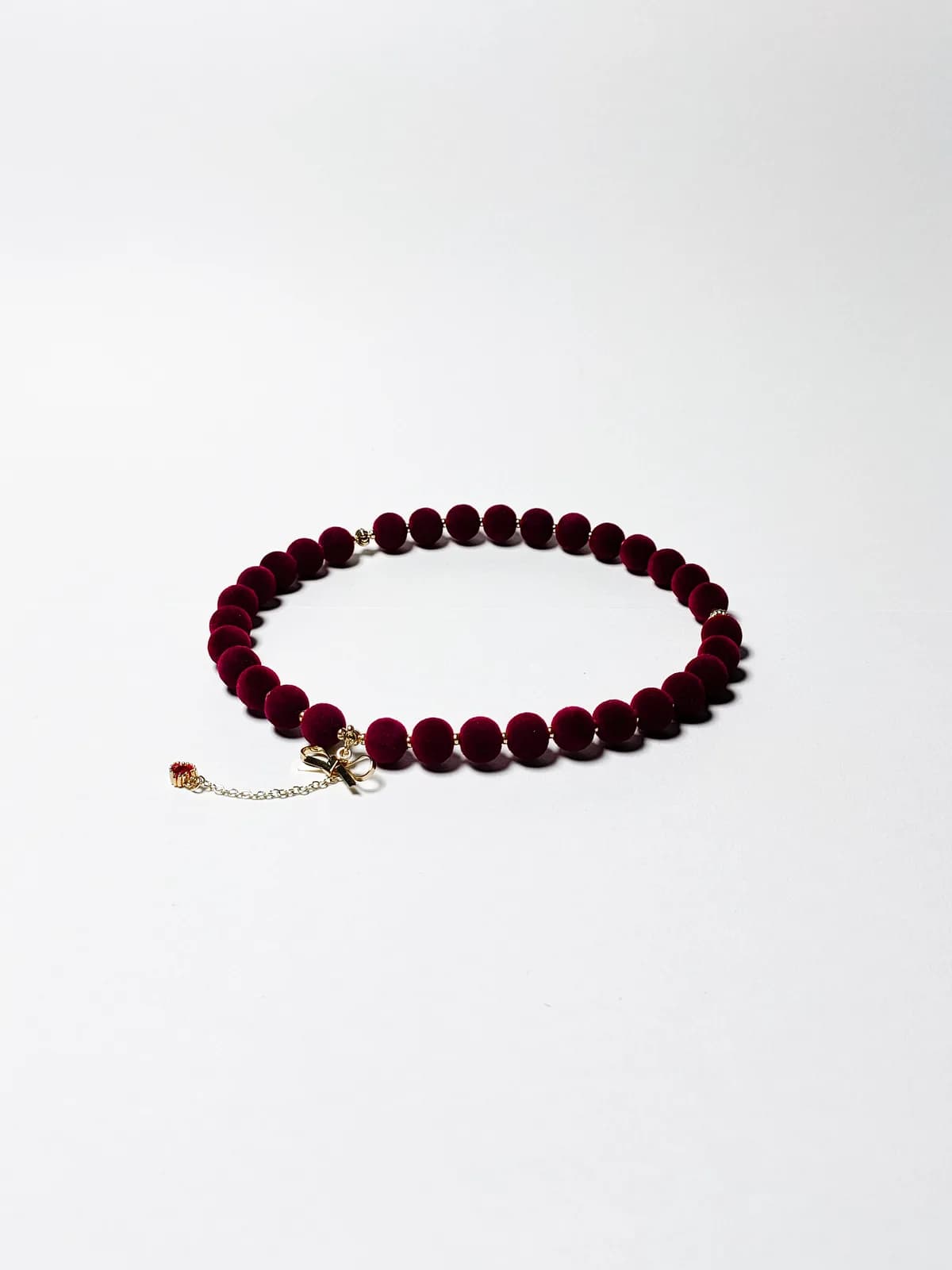Black Cherry Velvety Beaded Tasbih