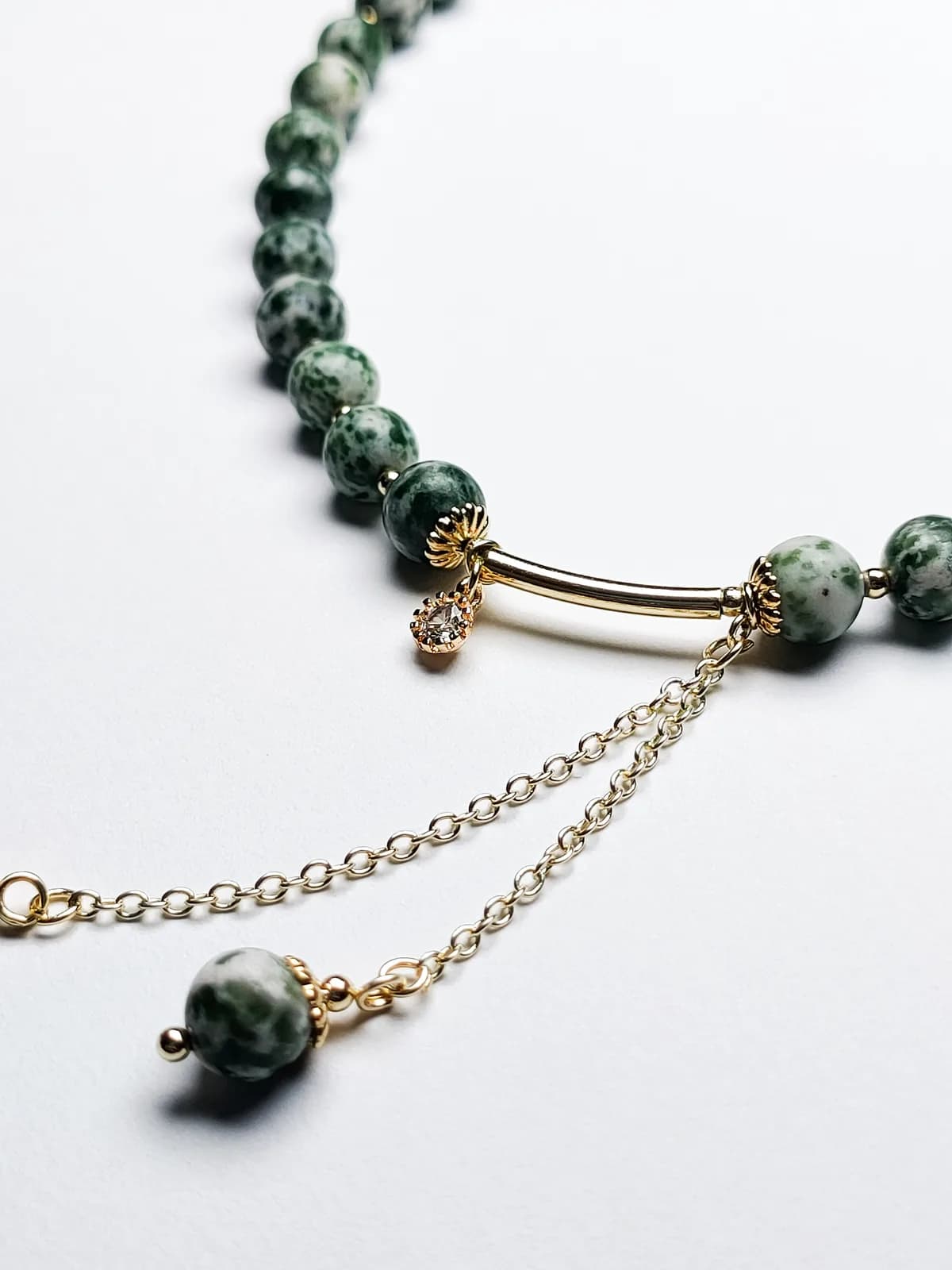 Mossy Forest Dainty Beaded Tasbih — 3